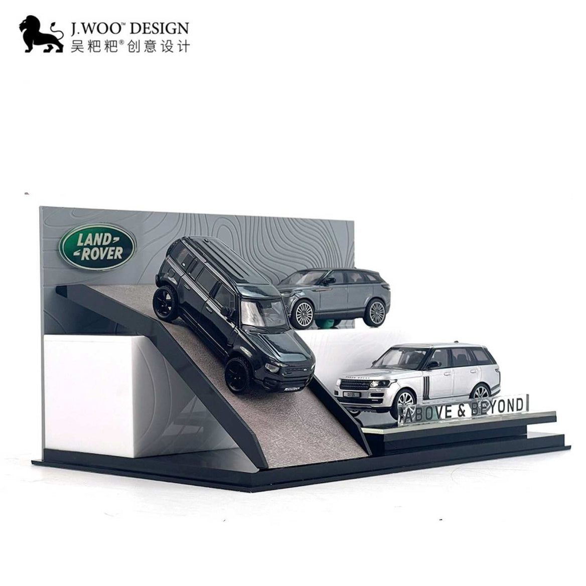 Land Rover scene display box for 1:64