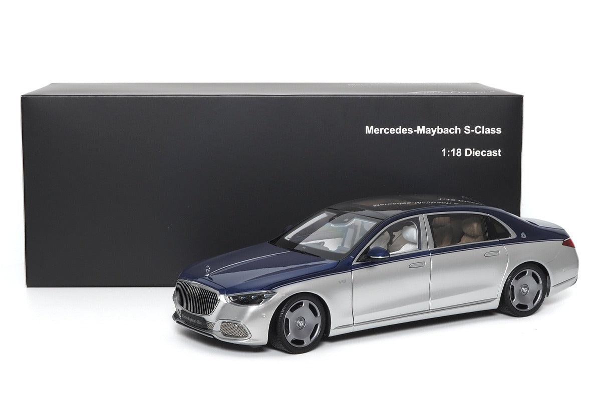 Almost Real 1:18 Mercedes-Benz Maybach S-Class Marine Blue and Silver Bicolor - Diecast Car Factory