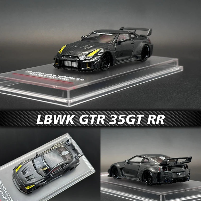 CM 1:64 LBWK GTR R35 Super Silhouette 35GT-RR Full Carbon