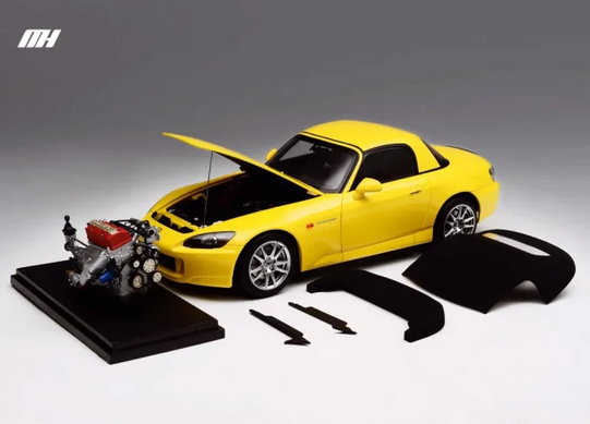 MOTORHELIX 1:18 Honda S2000 Yellow