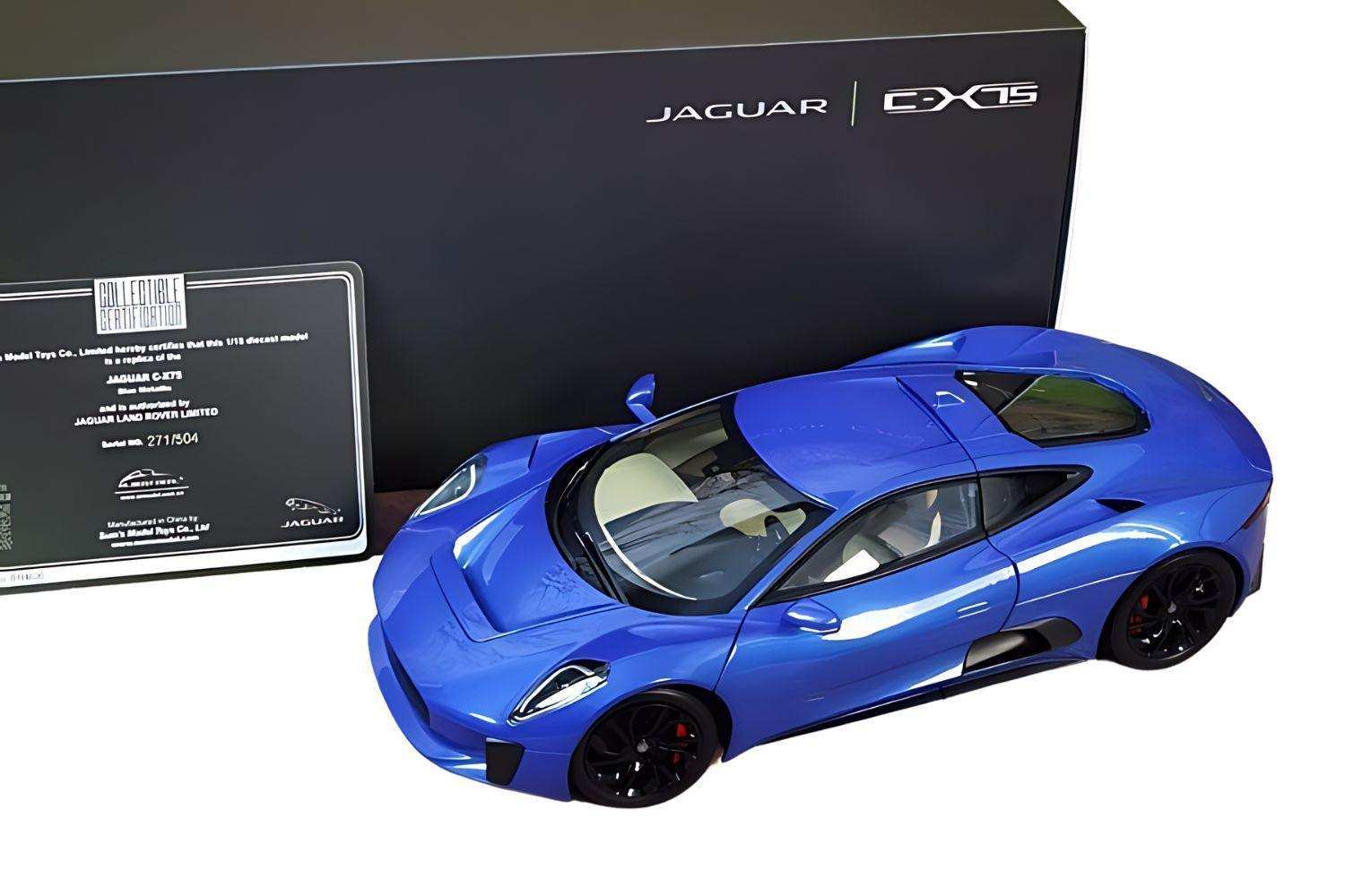 Almost Real 1:18 Jaguar C-X75 Metallic Blue - Diecast Car Factory