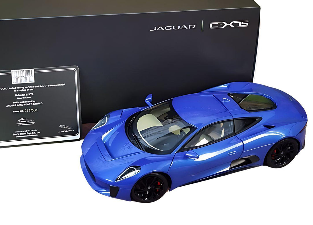 Almost Real 1:18 Jaguar C-X75 Metallic Blue - Diecast Car Factory