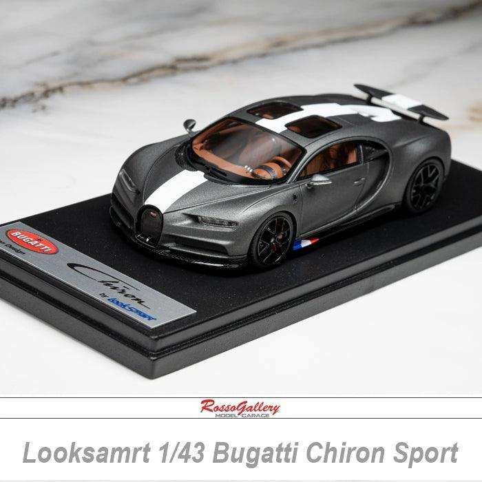 Looksamrt 1:43 Bugatti Chiron Sport Matte Gray - Diecast Car Factory