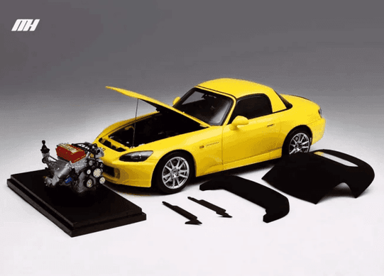 MOTORHELIX 1:18 Honda S2000 Yellow - Diecast Car Factory